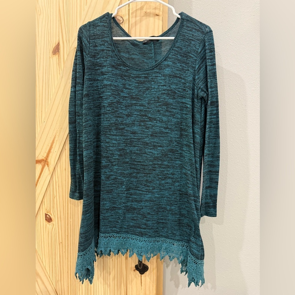 Teal Long Sleeve Women's Top